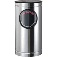 PORTAEXTINTOR CILÍNDRICO INOXIDABLE ESPEJO PARA CO2 10 LB