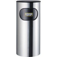 PORTAEXTINTOR CILÍNDRICO INOXIDABLE PULIDO PARA CO2 15/20 LB