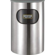PORTAEXTINTOR MEDIA LUNA INOXIDABLE PULIDO PARA PQS 4.5 A 6 KG
