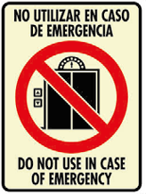 No Usar Elevador
