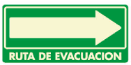 Ruta Evacuación Rect. (Der)