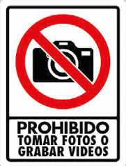 Prohibido Fotos y Videos