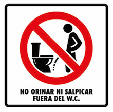 No Orinar Ni Salpicar